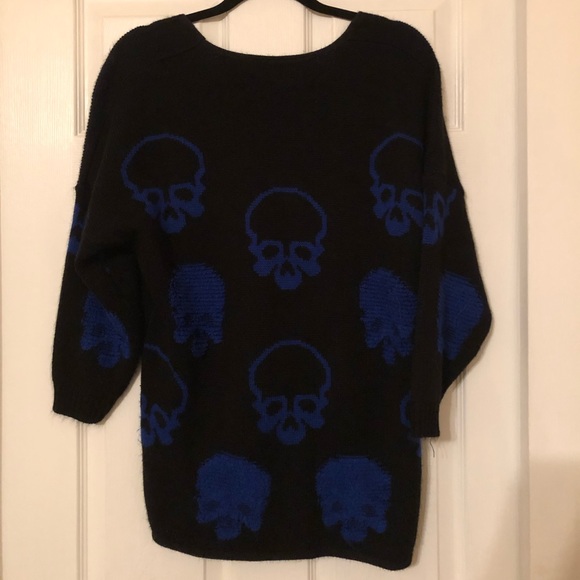BLACK SKELETON SWEATER - Picture 2 of 2